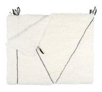 Plaid Sherpa Blanc Motif Tresse 130x160cm M6 Blanc G