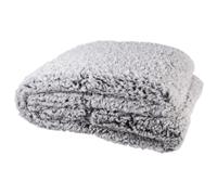 Plaid sherpa collection CHLOE 120x150 cm coloris gris