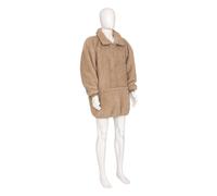 Plaid Sweat en Sherpa Bouclette 70x85cm Beige