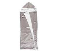 Plaid Sweat Poncho Sherpa 130x170cm Gris