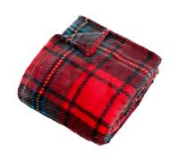 Plaid Tartan en Flanelle Brody 130x170cm Rouge