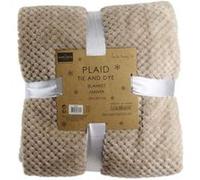 Plaid Tie and Dye Teintes 150x200cm Beige