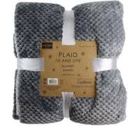 Plaid tie and dye XXL 150 x 200 cm gris Gris G