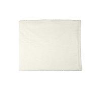 Plaid Ultra Doux 120x150cm Imitation Fourrure Blanche Motifs Géométriques - NASTY - ALTOBUY Blanc G
