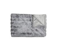 Plaid Ultra Doux 120x150cm Imitation Fourrure Vague Coloris Gris - FLUFFY - ALTOBUY Gris G