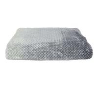 Plaid Ultra Doux 150x200cm Nid d'Abeille Dégradé Gris Blanc - GAYA - ALTOBUY Gris G
