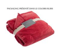Plaid Uni En Coton Olive 135 X 200 Vert