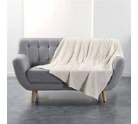 Plaid polaire - DOUCEUR D'INTERIEUR - Flanou - 180 x 220 cm - Blanc - Douceur et chaleur