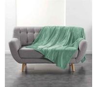 Plaid Uni en Flanelle Flanou 180x220cm Sauge