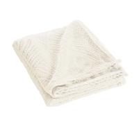 Plaid Uni en Flanelle Nelia 125x150cm Naturel