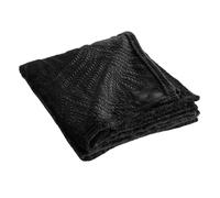 Plaid Uni en Flanelle Nelia 125x150cm Noir