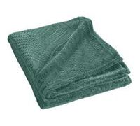 Plaid Uni en Flanelle Nelia 125x150cm Vert Cèdre