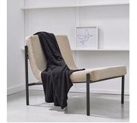 Plaid uni ESSENTIAL - TODAY - Gris anthracite 125x150 cm
