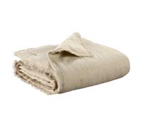 Plaid uni Vivaraise Laly Beige 135x200 cm