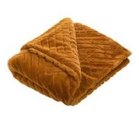 Plaid Victoria Camel 130x170 cm - Amadeus - Marron - Polyester Marron G