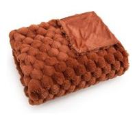 Amadeus – Plaid Victoria – Terracotta – 130 x 170 cm – Polyester