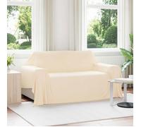 Plaid - VIDAXL - Lot de 6 - 280 x 210 cm - Crème - Polyester