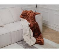Plaid XXL 220 x 240 cm OSLO orange BOBOCHIC Orange