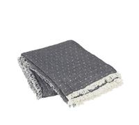 Plaids, jetés Broste Copenhagen PAULA Bleu 130x180 cm