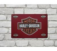 PLAK2L -Plaque Métal Vintage Décorative Harley Davidson - 30x20cm