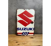 PLAK2L -Plaque Métal Vintage Décorative Suzuki Moto - 30x20cm