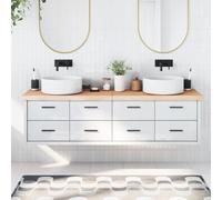 Plan de toilette design 180x50x(2-6) cm Bois massif non traité - Jardin & Bricolage 2025 Neu3173124 1parcel