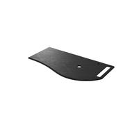 Plan de toilette MAM 990 gauche avec porte-serviette ARDOISE noirE 990x12x510mm - SALGAR 96760