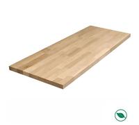 Plan de travail chêne massif lamellé collé 2000 x 800 x 26 mm - FSC MIXTE 70% FORESTEA Dimensions : 2000 mm x 800 mm x 26 mm