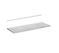Vicco Plan de Travail Cuisine R-Line, Blanc/marbre, 160cm