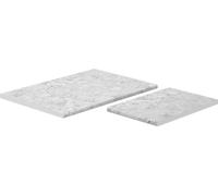 Plan de travail cuisine Vicco R-Line blanc/marbre 114cm (convient pour armoire d'angle 87x87), Model 41520