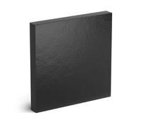 Plan de travail de cuisine HPL 15 x 90 cm - 12 mm d'épaisseur (noir avec structure en pierre), durable, solide, résistant a l'humidité, plaque de travail de salle de bain, plan de travail