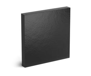 Plan de travail de cuisine HPL 60 x 70 cm - 12 mm d'épaisseur (noir avec structure en pierre), durable, solide, résistant a l'humidité, plaque de travail de salle de bain, plan de travail