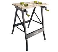 Ryobi – Établi pliable RWB01 – table bambou 605×625×755 mm, charge 100 kg, livré avec 4 mors