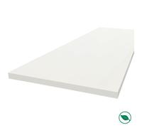 Plan de travail stratifié HPL blanc 3000 x 650 x 38 mm FSC - Gamme Signature FORESTEA Dimensions : 3000 mm x 650 mm x 38 mm