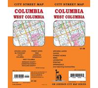 Plan des rues - Columbia (Caroline du Sud) | GM Johnson