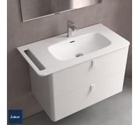 Plan vasque UNIIQ 890 robinet porte-serviettes option solid surface 890x12x460mm - SALGAR 96788