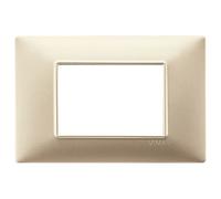 Plana Plaque 3 Modules Couleur Champagne Mat 14653.22 - Vimar
