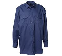 Planam 417049 Chemise à manches longues en Serge Taille 49/50 Bleu Forcé