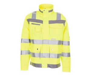PLANAM PLANAM Veste de signalisation Plaline, jaune / zinc, Taille de confection DE : 50 Quantité:1