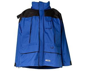 Planam Veste Twister 3 en 1 avec capuche, avec revêtement en PVC Parka L bleu/noir