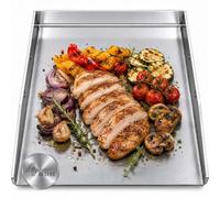 Plancha 1er 30 x 40 cm, bord réversible compatible avec barbecue sphérique Weber 57