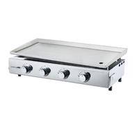 COOKINGBOX Plancha a gaz - 4 Feux - Brasilia - Tout INOX - Surface Cuisson - XXL - 84 x 34 cm