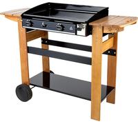 Somagic Barbecues Plancha à gaz ASCAIN 2 feux 6 kW Bois