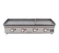 Plancha à Gaz DUO en Acier Laminé 800x400 et 400x400 mm