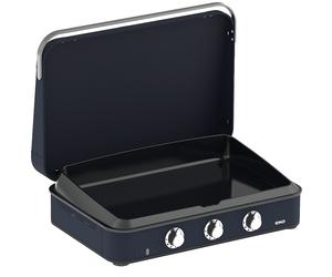 Plancha à gaz ENOSIGN 80 Bleu Navy avec capot
