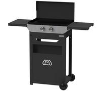 Plancha à gaz Le Marquier Original 260 Duo + Chariot et couvercle sur charnières