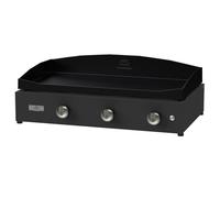 Le Marquier Plancha gaz Pure 375 PLVP375E 3 brûleurs à poser Noir 75x40 cm