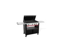Weber Plancha gaz Slate, 3 brûleurs sur chariot, 76x46 cm, Noir