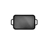 Plancha AM4401 rectangulaire 44 cm Fonte d'acier tous feux induction four Noir