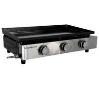 Happy Garden Plancha au gaz MÉRIDA 3 brûleurs 6 kW Plaque émaillée 60×35 cm Butane/Propane